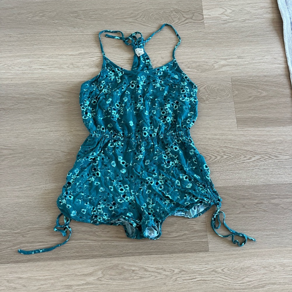 O’Neill Teal Floral Romper